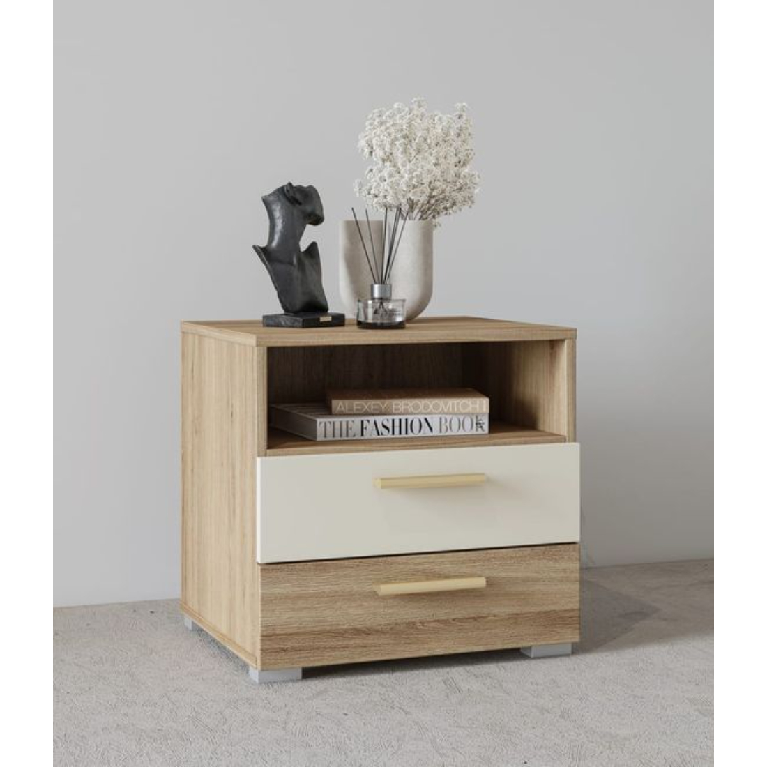 Primrose Engineered Wood Bed Side Table, BSU109